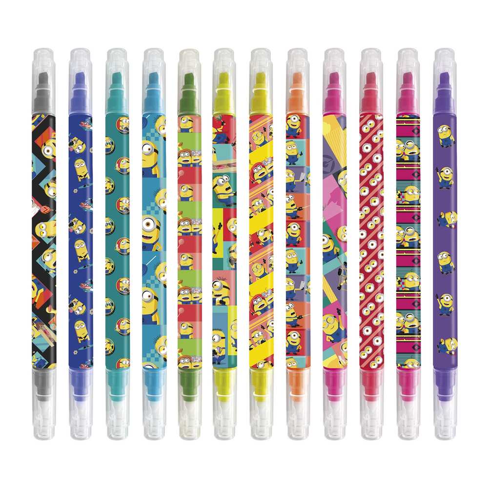 Grupo Erik Minions - Set Of 12 Erasable markers - Multicolours